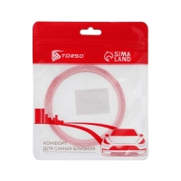 Клейкая лента TORSO, прозрачная, двусторонняя, акриловая, 20 мм x 2 м