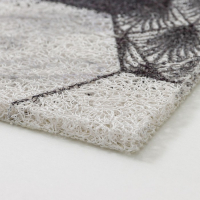 Коврик придверный грязезащитный Доляна &laquo;Мрамор&raquo;, вырезной, 80&times;120 см, цвет серый