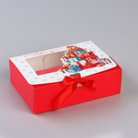 Коробка новогодняя складная &laquo;Новогодние подарки&raquo; 16.5 х 12.5 х 5 см, Новый год