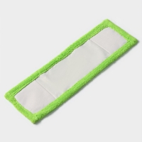 Насадка для плоской швабры Доляна, микрофибра, 42&times;12 см, цвет зелёный