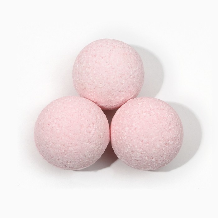 Подарочный набор косметики &laquo;Думаю о тебе&raquo;, бомбочки для ванны 3 х 40 г, ЧИСТОЕ СЧАСТЬЕ