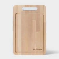 Доска разделочная Доляна &laquo;Фигурная ручка&raquo;, 29&times;19&times;1,5 см, берёза