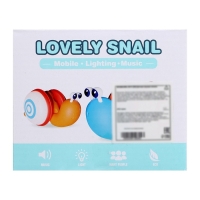 Каталка на верёвочке &laquo;Улиточка&raquo;, световые эффекты, цвета МИКС