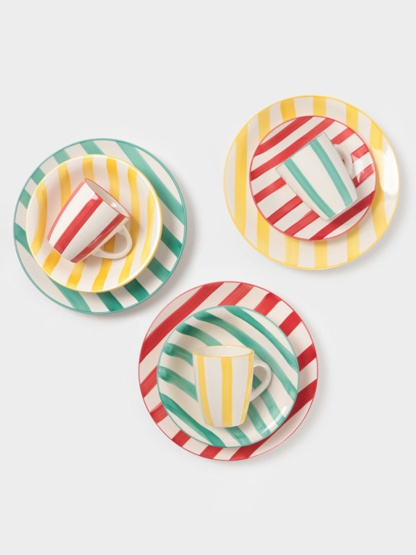 Тарелка Доляна "Райе" 26см, 26,5х3, цвет желтый