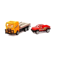 Грузовик инерционный &laquo;Эвакуатор&raquo; с машиной, цвета МИКС.