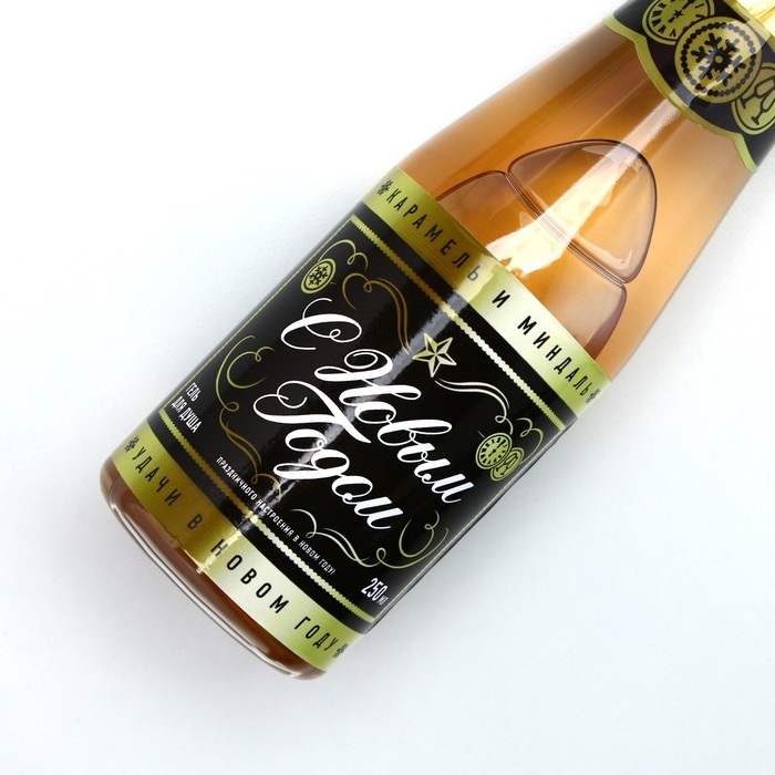 Гель для душа во флаконе шампанское &laquo;С Новым Годом&raquo;, 250 мл, аромат шампанского, ЧИСТОЕ СЧАСТЬЕ