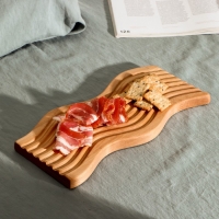 Доска разделочная для подачи и сервировки Adelica &laquo;Волна&raquo;, 31&times;15&times;1,8 см, берёза