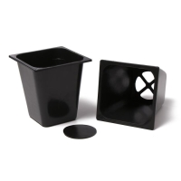 Набор для рассады: стаканы по 1 л (10 шт.), поддон 61 &times; 23 см, чёрный