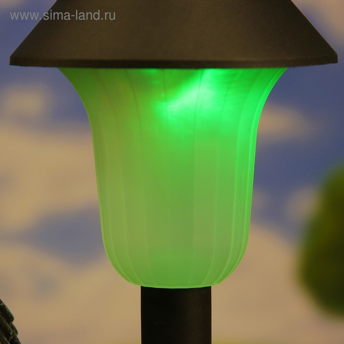 Садовый фонарь "Зайцы у фонаря" 23х28см