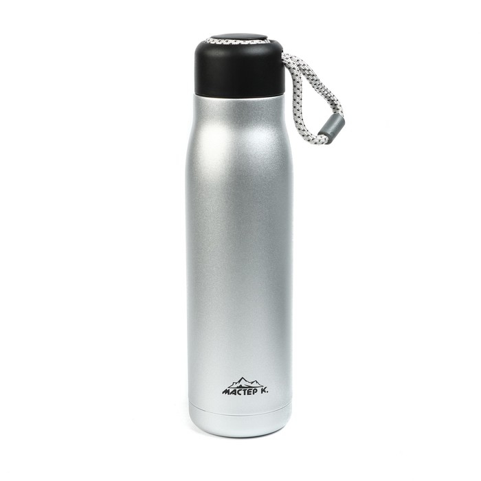 Термос, 600 мл, Тraveller "Мастер К.", сохраняет тепло 10 ч, 26 х 7 см, хром