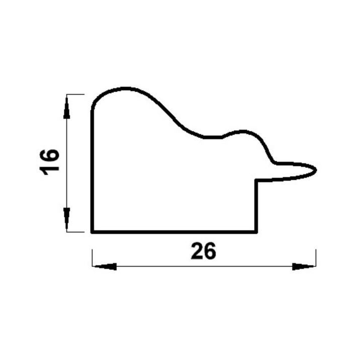 Фоторамка пластик Gallery 40х60 см, 642968-17, белый (пластиковый экран)