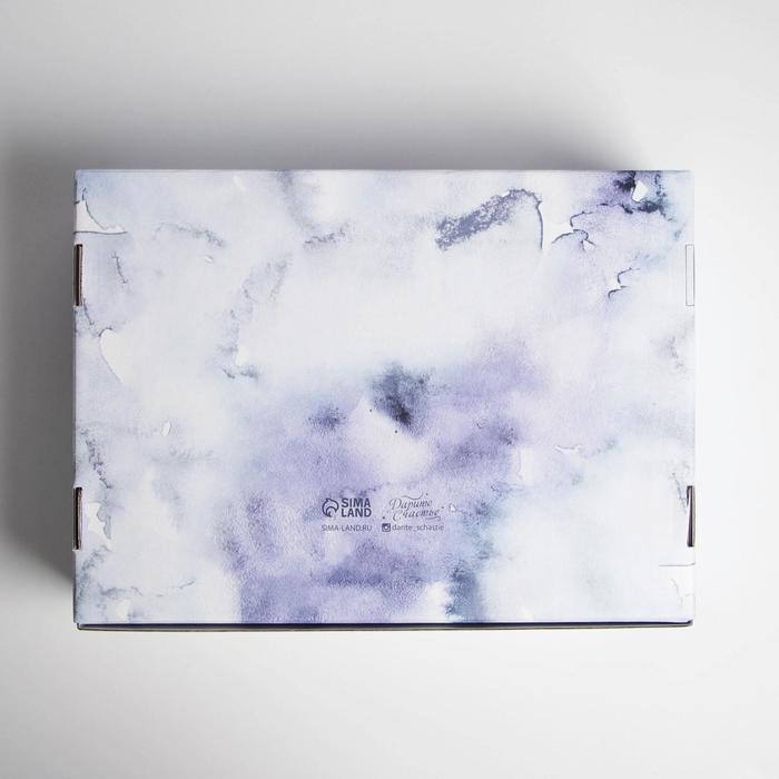 Коробка подарочная новогодняя складная Happy New Year, 30,7 х 22 х 9,5 см, Новый год