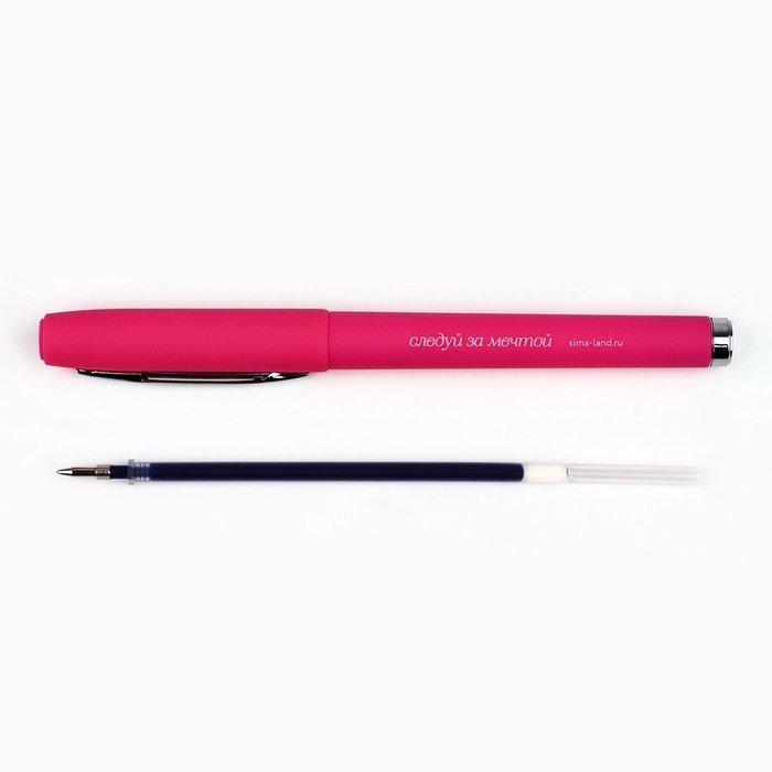 Ручка гелевая, синяя паста, 0.7 мм, пластик &laquo;С 8 марта&raquo;