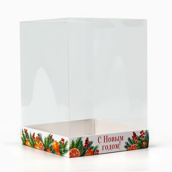 Коробка для кондитерских изделий &laquo;Аромат праздника&raquo;, 15 х 15 х 20 см, Новый год