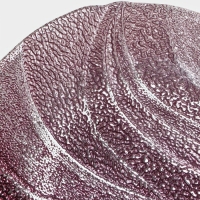 Тарелка стеклянная &laquo;Драхна&raquo;, d=28,5 см, цвет бордовый