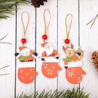 Подвеска новогодняя &laquo;Варежка с сюрпризом&raquo;, МИКС, односторонняя