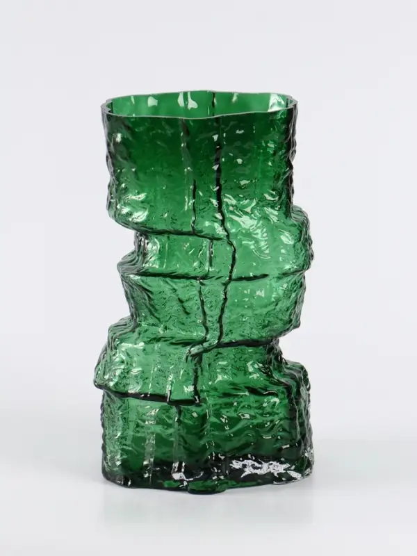 Ваза &laquo;Гоэтано&raquo;, 24.5&times;13 см, стекло, зелёная