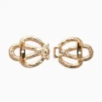 Зажим для кардигана "Ажур", корона, цвет белый в золото