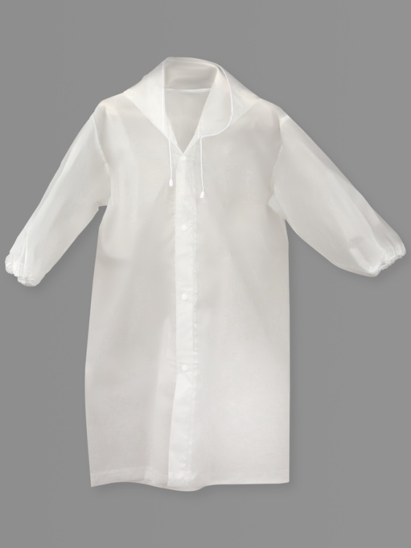 Дождевик детский однотонный прозрачный, рост 120-160 см, цвет МИКС