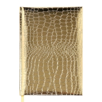 Ежедневник недатированный,ованный, A5, 136 листов, Attomex. Arkona, твердая обложка, бумвинил с поролоном, ляссе, блок 70%, золотой