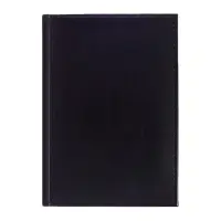 Ежедневник недатированный А5, 160 листов "Небраска", перфорация углов, чёрный