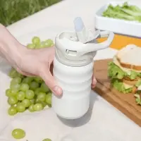 Термобутылка Fujisan 2.0 без логотипа, белая (молочная)