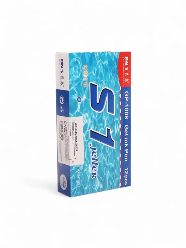 Ручка шариковая 0.8 мм, стержень синий на масляной основе, штрихкод на штуке, МИКС