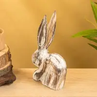 Набор сувенирный "Зайцы" дерево, h - 25,20 и 15 см