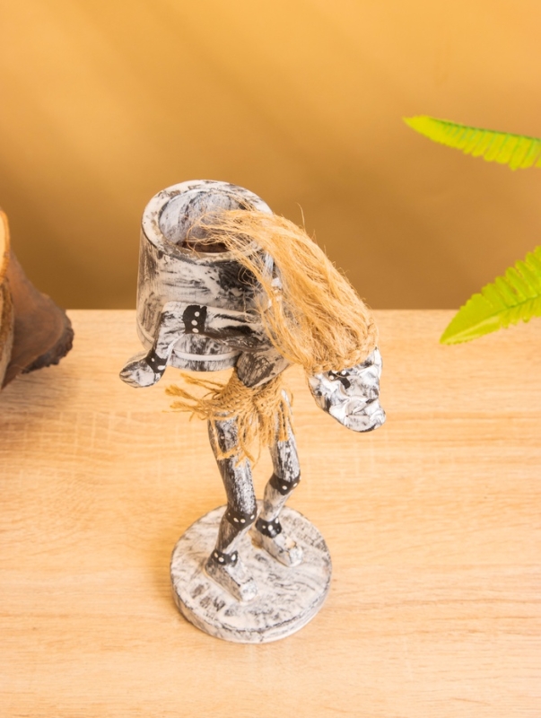 Сувенир "Абориген с кувшином" дерево, 8х13х20 см