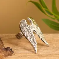 Кольцо для салфеток "Крылья архангела" алюминий 7х5х4 см