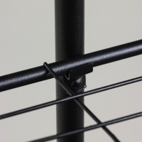 Подставка для цветов Greengo, 7 полок, 43 &times; 22 &times; 126 см, напольная, металл, чёрная