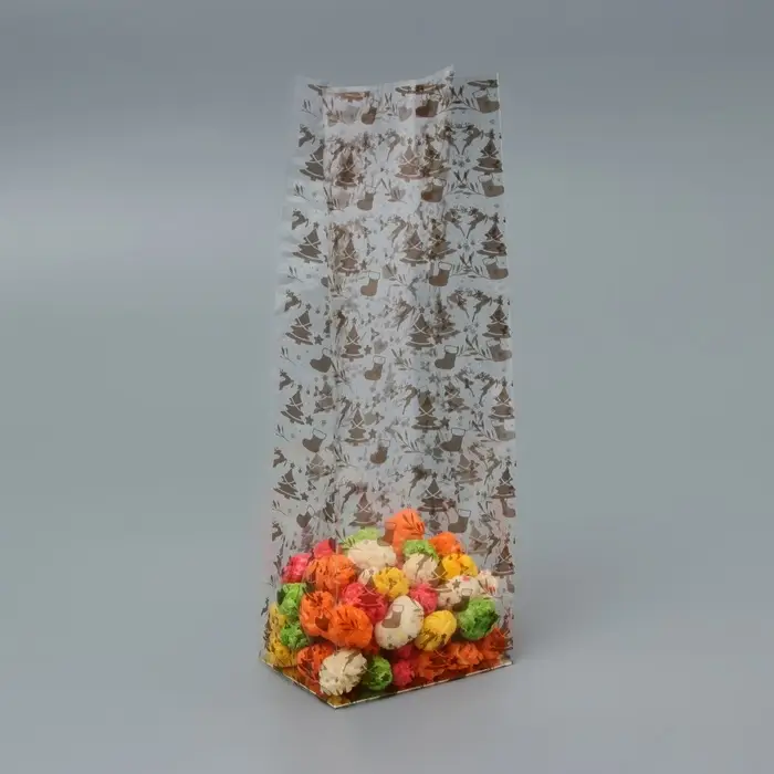 Пакет подарочный новогодний с жёстким дном 6&times;8&times;23 см