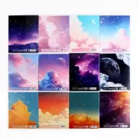 Тетради в клетку, предметные, 48 л., набор из 12 шт., блок №1, Space