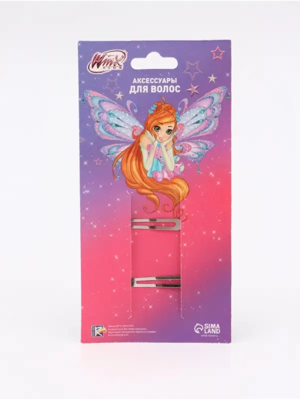 Заколка для волос &laquo;Сердечки&raquo; 2 шт, Винкс