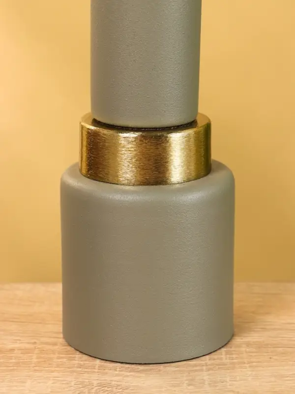 Подсвечник на 1 свечу текстурный &laquo;Графитовый&raquo;, 10.5&times;10.5&times;19.5 см