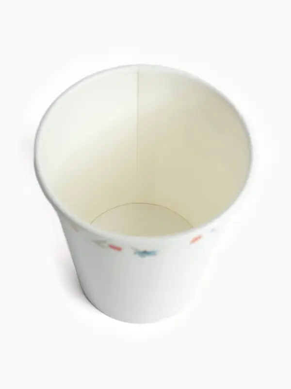 Стакан одноразовый бумажный &laquo;Керамика с цветами&raquo;, белый, 250 мл