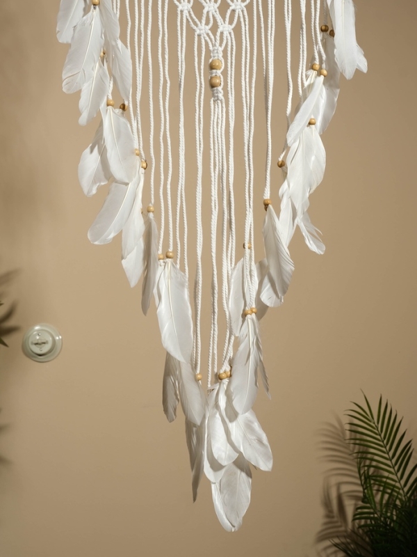 Ловец снов "Розовый подсолнух" 32х90 см.