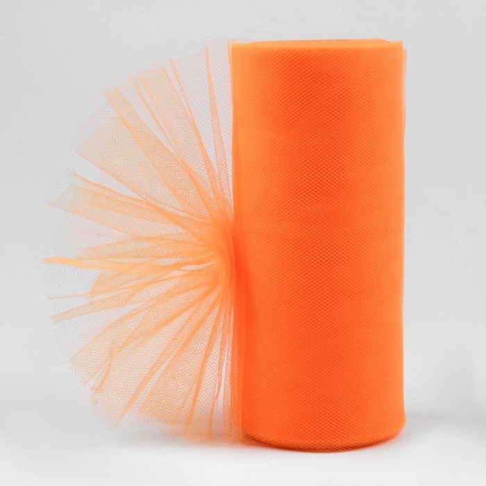 Фатин, 15 см, 11 &plusmn; 1 г/кв.м, 23 &plusmn; 1 м, цвет оранжевый №24