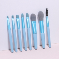 Набор кистей для макияжа &laquo;Pastel&raquo;, 8 предметов, PVC-чехол, цвет голубой