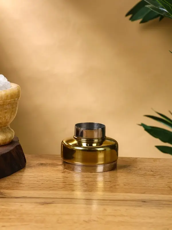 Шейкер "Золото" нержавеющая сталь 7х7х23 см