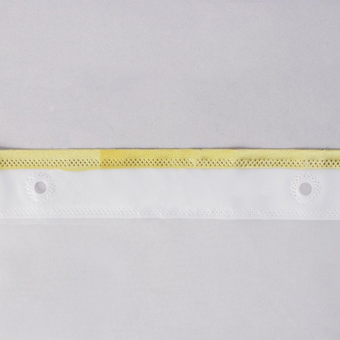 Штора для ванны Доляна &laquo;Лайн&raquo;, 180&times;180 см, EVA, цвет белый