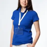 Лента для бейджа Neckband, белая