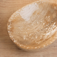 Подставка под ложку "Пряник" дерево манго 25,5х9х3,8 см