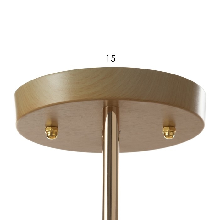 Люстра  "Лепестки" 2x40Вт E27 золото 44х33х28 см