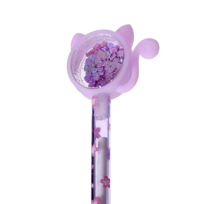 Ручка - прикол Calligrata &laquo;Блеск киска&raquo; гелевая, МИКС (штрихкод на штуке)