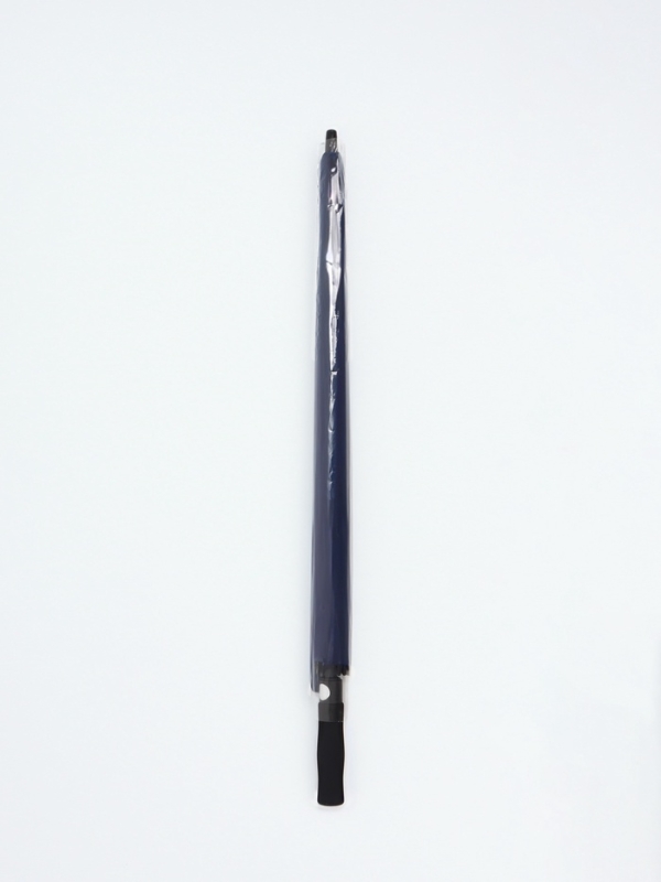 Зонт-трость п/авт R60/70 8сп эпонж В/У ОДНОТОН прямая ручка поролон синий пакет