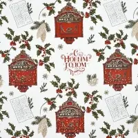 Набор упаковочной бумаги &laquo;Новогодний узор&raquo;,4 листа, 70 &times; 100 см