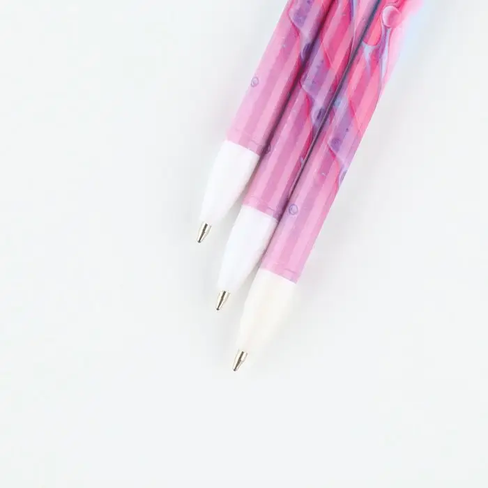 Ручка шариковая синяя паста 0.5 мм с колпачком &laquo;Неон&raquo; пластик