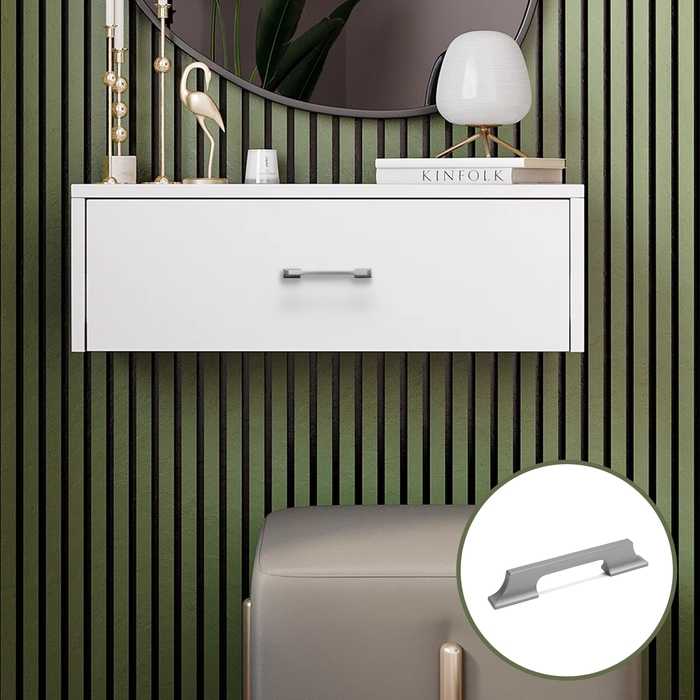 Ручка-скоба CAPPIO RSC020, алюминий, м/о 96 мм, цвет графит, 4 шт.