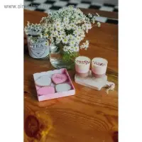 Коробка для печенья, кондитерская упаковка с пластиковой крышкой, Happy time, 15 х 15 х 3 см